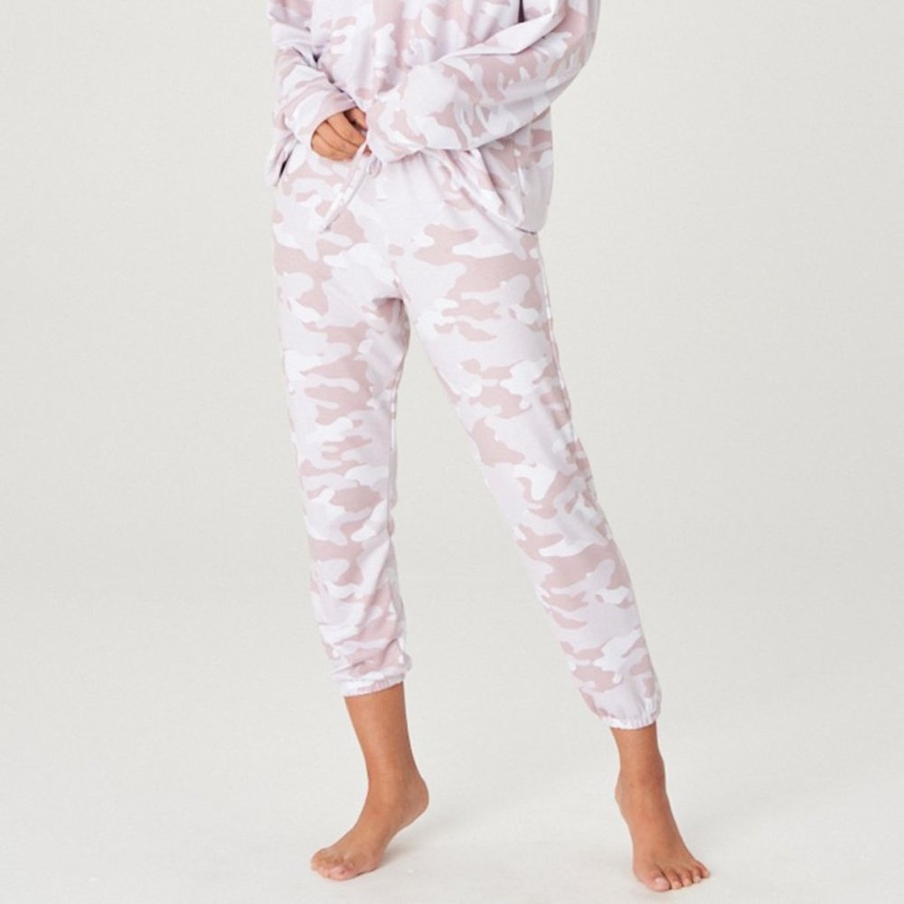 Onzie French Terry Sweatpant Beige Camo